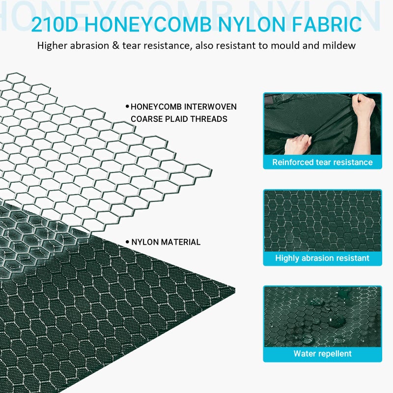 Gonex 100L Large Foldable Travel Duffle Bag with Shoes Compartment, Packable Lightweight Water Repellent Duffel Bag for Camping Gym Weekender Bag Blackish Green - Image 3